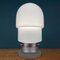 White Opaline Glass Table Lamp, Italy, 1970s 7