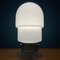 White Opaline Glass Table Lamp, Italy, 1970s 4
