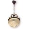 Bronze and Glass Pendant Light, 1950s, Image 1