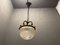 Bronze and Glass Pendant Light, 1950s, Image 6