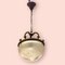 Bronze and Glass Pendant Light, 1950s 3