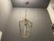 Lampada a sospensione in ottone e vetro, anni '60, Immagine 3