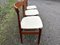 Mid-Century Danish Teak and Skai Dining Chair with Light Beige Skai from Sorø Stolefabrik , 1960s, Image 6