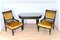 Salon Table & Armchairs from H. Makart, Set of 3 1