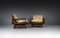 Lounge Chairs in Softwood and Leather, France, 1960s, Set of 2, Image 7