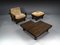 Lounge Chairs in Softwood and Leather, France, 1960s, Set of 2 24