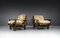 Lounge Chairs in Softwood and Leather, France, 1960s, Set of 2, Image 4