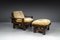Lounge Chairs in Softwood and Leather, France, 1960s, Set of 2 22