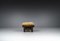 Lounge Stool in Softwood and Leather, France, 1960s 3