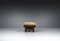 Lounge Stool in Softwood and Leather, France, 1960s 9