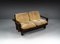 2-Seater Lounge Sofa in Softwood and Leather, France, 1960s 20