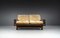 2-Seater Lounge Sofa in Softwood and Leather, France, 1960s, Image 2