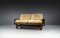 2-Sitzer Lounge Sofa aus Weichholz und Leder, Frankreich, 1960er 12