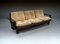 3-Seater Lounge Sofa in Softwood and Leather, France, 1960s 27
