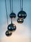 Golden Cascade 5-Ball Ceiling Lamp, Italy, 1980s 9
