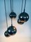 Golden Cascade 5-Ball Ceiling Lamp, Italy, 1980s 8