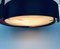 Postmodern Round Bentwood and Marble Pendant Lamp, 1980s 2