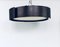 Postmodern Round Bentwood and Marble Pendant Lamp, 1980s, Image 1