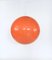 Spherical Orange Resin Pendant Lamp, Italy, 1960s, Image 18