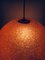Lampada a sospensione sferica in resina arancione, Italia, anni '60, Immagine 2