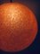 Lampada a sospensione sferica in resina arancione, Italia, anni '60, Immagine 14