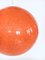 Lámpara colgante esférica de resina naranja, Italia, años 60, Imagen 13