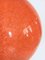 Lámpara colgante esférica de resina naranja, Italia, años 60, Imagen 8