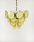 Murano Glass Disc Chandelier from Vistosi, Italy, 1960s 12