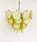 Murano Glass Disc Chandelier from Vistosi, Italy, 1960s 10