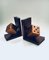 Arts & Crafts Wooden Dice Bookends, Belgium, 1920s, Set of 2 8