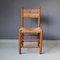 Wooden Chair with Rush Seat and Backrest, 1960s 2