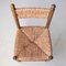 Wooden Chairs with Rush Seats and Backrests, 1960s, Set of 2, Image 8