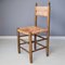 Wooden Chairs with Rush Seats and Backrests, 1960s, Set of 2, Image 1