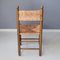 Wooden Chairs with Rush Seats and Backrests, 1960s, Set of 2, Image 7
