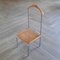 Italian Valet Chair with Tubular Frame and Rattan Seat, 1980s, Image 1