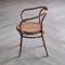 No. 209 Armchair in Brown Bentwood and Rattan from Ligna, 1970s, Image 3
