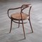 No. 209 Armchair in Brown Bentwood and Rattan from Ligna, 1970s, Image 4