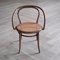 No. 209 Armchair in Brown Bentwood and Rattan from Ligna, 1970s, Image 1