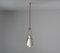 Italian Pendant Lamp in Opaline Glass and Brass, 1950s 4