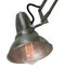 Schwedische industrielle Vintage Maschinistenlampe aus Metall in Grün 2