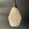 Round White Opaline Glass Pendant Light, 1970s 4