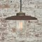 Vintage Rust Iron, Brass and Clear Glass Pendant Light, Image 4