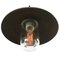 Lampada a sospensione vintage in ferro, ottone e vetro trasparente, Immagine 3