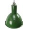 Vintage Industrial Green Enamel Pendant Lamp 2