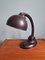 Bauhaus Desk Lamp in Brown Bakelite by Eric Kirkman Cole, 1930s 1