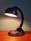 Bauhaus Desk Lamp in Brown Bakelite by Eric Kirkman Cole, 1930s 4