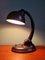 Lámpara de escritorio Bauhaus de baquelita marrón de Eric Kirkman Cole, años 30, Imagen 4