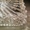 Rechteckige Art Deco Deckenleuchte aus Kristallglas, 1960er 14