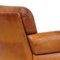 3-Seater Lounge Sofa in Thick Cognac Buffalo Leather, 1970s 9