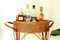 Bamboo and Viennese Straw Bar Cart, Italy, 1970s 3